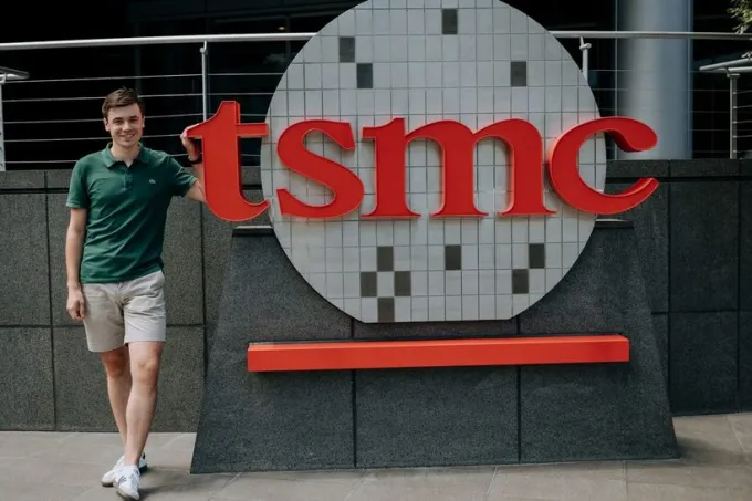 Szymon at TSMC, Hsinchu Science Park, Taiwan
